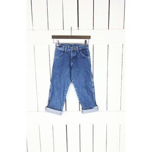 Kids straight leg Rustler dark blue wash denim jeans - 8 reg